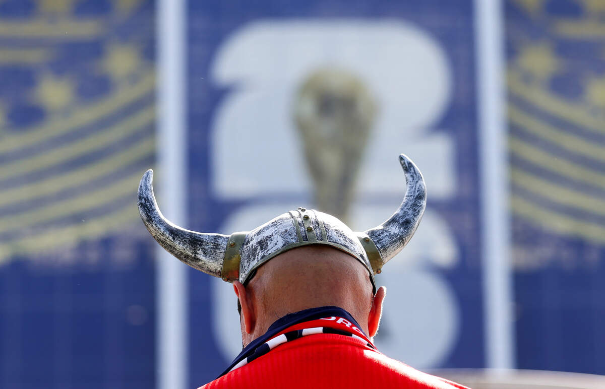 Oyvind Zahl arrives at Dallas Stadium for the 2026 FIFA World Cup Round of 32 match between Norway and Ivory Coast on Tuesday, June 30, 2026, in Arlington. Zahl is from Norway but has lived in Texas for the last 40 years. “This is amazing they’re back in Texas,” said Zahl about the Norway team.